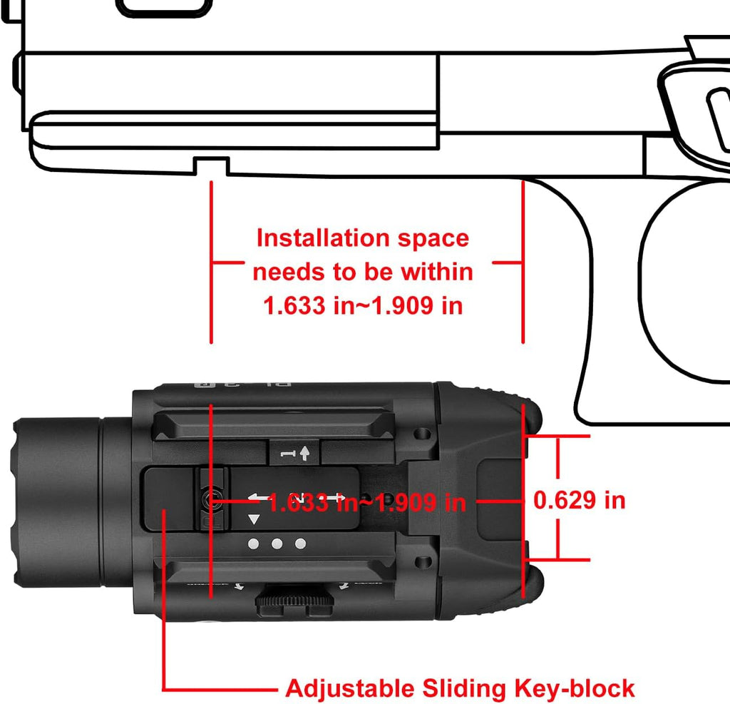 OLIGHT PL-3R Valkyrie Rechargeable Tactical Weapon Light