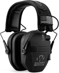 Black Walkers Razor electronic hearing protection headphones on a white background